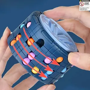 Infinity Cube Fidget Toy, Rotating Magic Bean Cube Toy, Stress Relief Toy for Kids & Adults, Educational Toy for Children