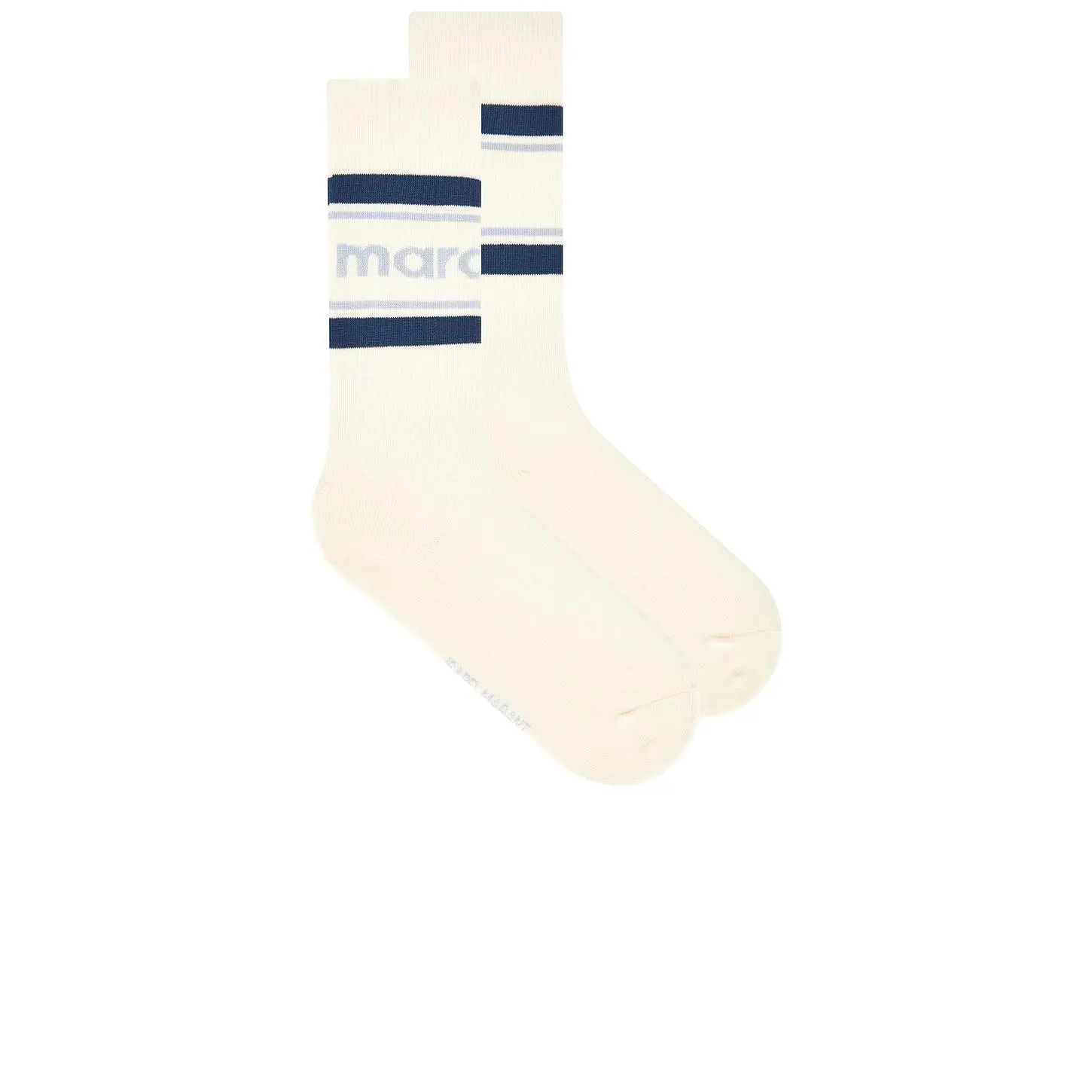 Isabel Marant Dona Socks in Ecru & Blue