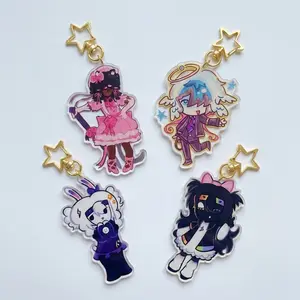 Unstable Universe MCYT Minecraft Youtube Translucent Acrylic Keychains, Gift Kid, Gift For Friend
