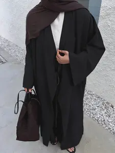 2026 Women's New Casual Fashion Loose Cardigan Robe, Solid Color, Soft and Comfortable, Trendy Long Coat for Daily Wear Outerwear