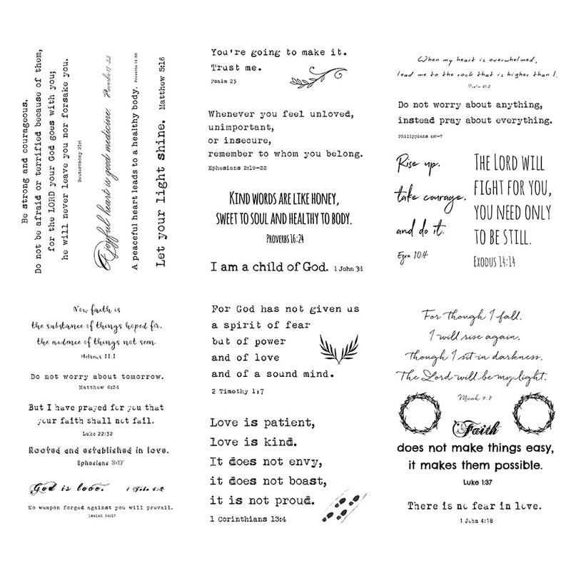 60+ Designs Inspirational Christian Quotes Bible Verses Scriptures Temporary Tattoos