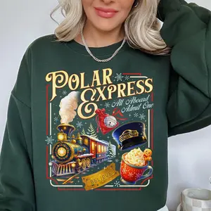 Polar Express Believe Sweatshirt, All Aboard Admit One Shirt, Conductor Hat Christmas Shirt, Train Ride Sweatshirt G