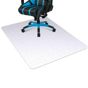 Office Chair Mat for Hard Floor, 36'' x 48'' Computer Desk Chair Mat for Floors, Easy Rolling for Office on Carpets Anti-Slip Carpet Protector for Rolling Work and Gaming Chairs,Square