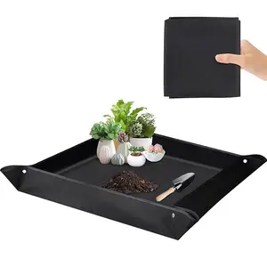 Indoor Gardening Mat for Potted Plants, Extra Large Foldable Convenience Waterproof Pe Mat, Ideal for Succulent Care in, Succulent Planter, Floor Mat