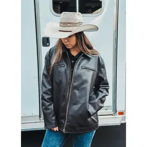Faux Leather Rodeo Jacket
