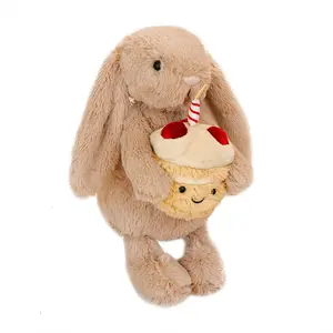 JC Birthday Limited Edition—Cake Bunny Plush 12Inch | Soft and skin-friendly Cute Birthday & Easter Gift For Girls & Kids