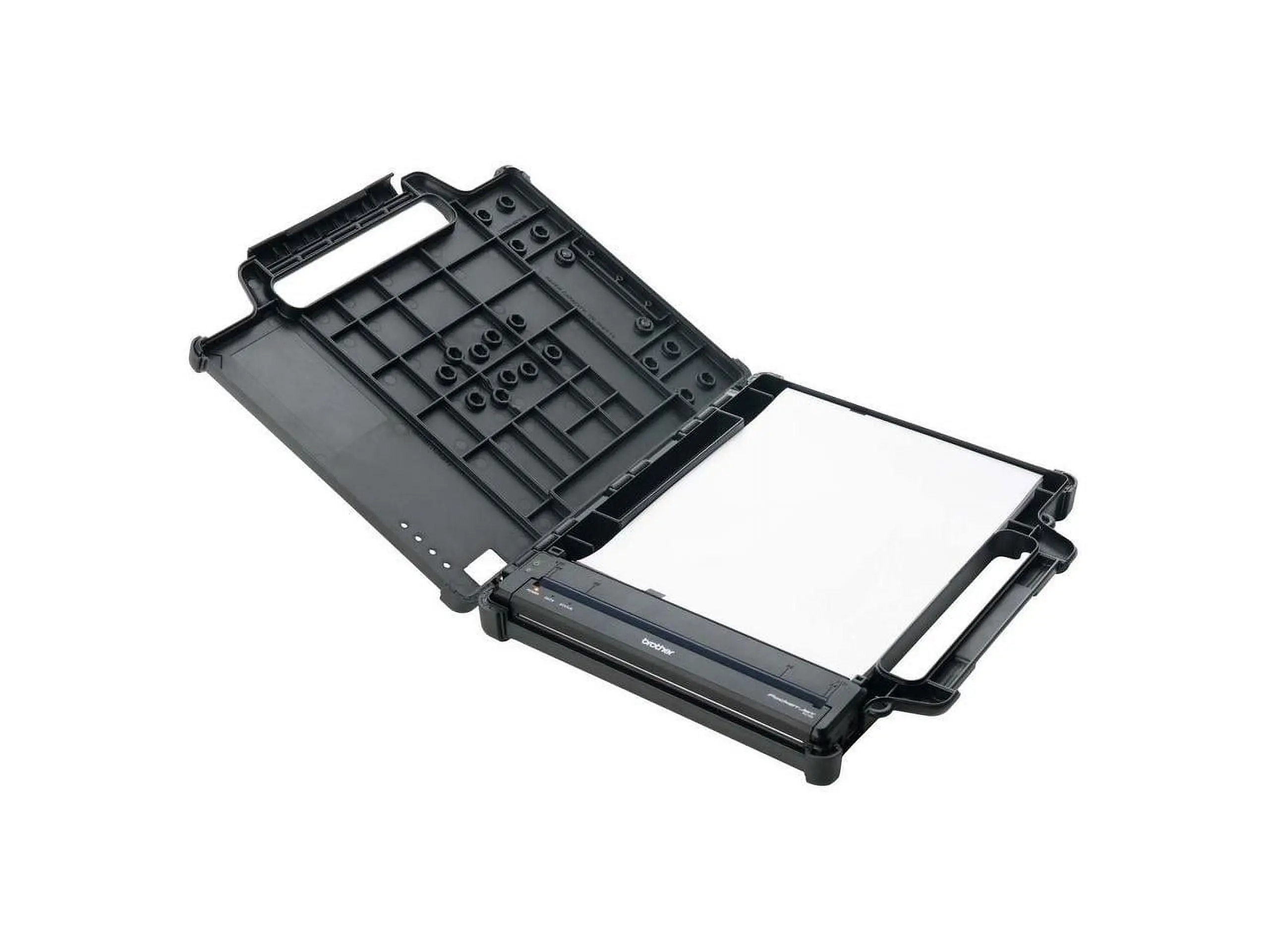 Brother Mobile Solutions PA-FFC-810LHC Pocketjet Rugged Mountable Case with Ram Mounts, Polycarbonate Build, Document Holding Clip, Fanfolded Paper Compatibility, Flat Signing Surface for PocketJet Printers