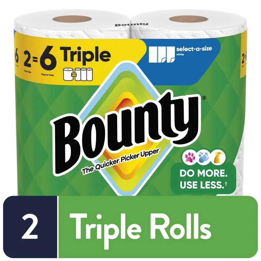 White, Select-A-Size Paper Towel Roll (2 Triple Rolls)