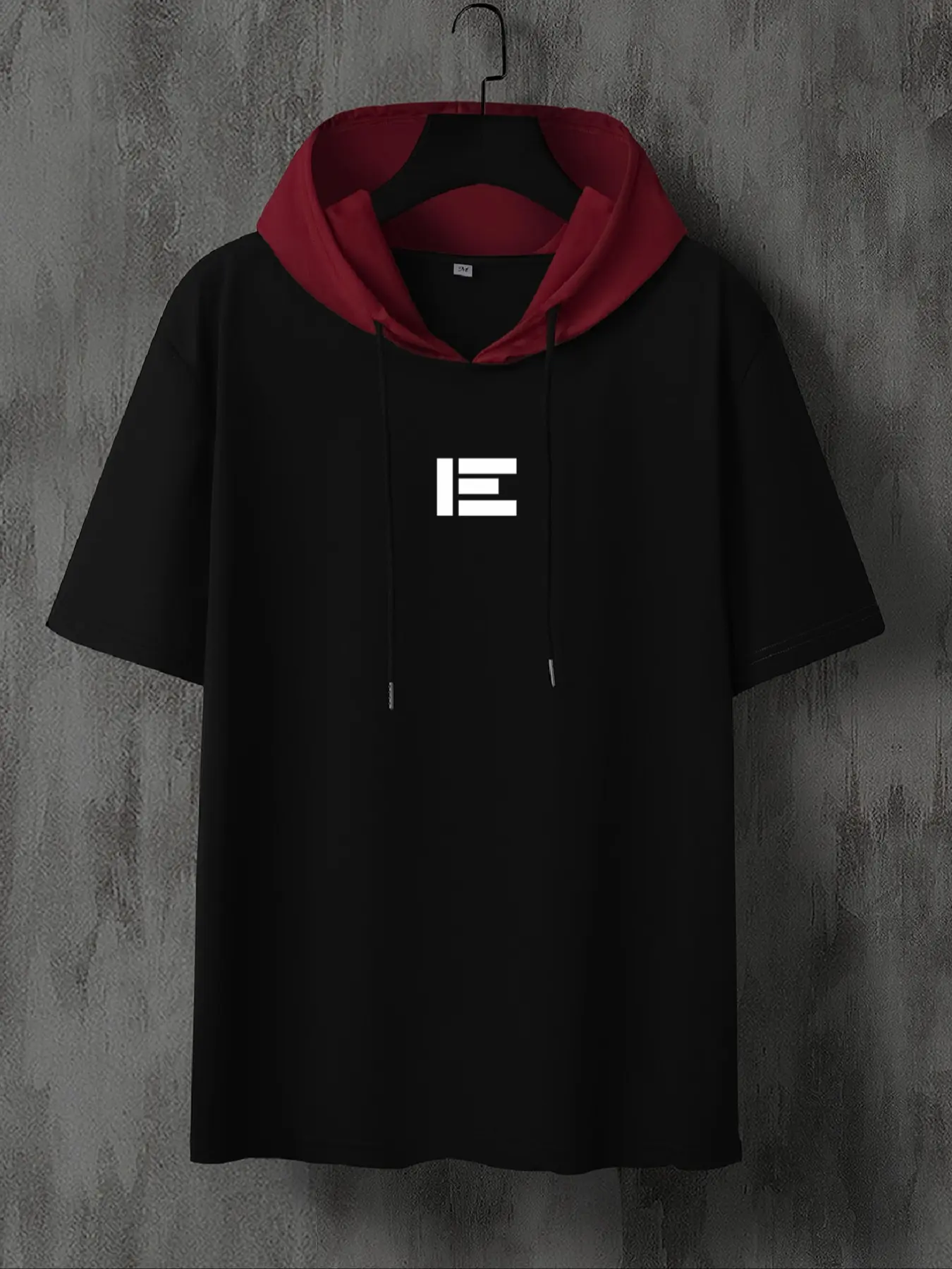Men's New Hooded Short Sleeve Colorblock T-Shirt, Casual Summer Fashion, Comfortable Cotton Tee for Daily Wear, Trendy Streetwear Style