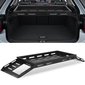 Garvee Rear Trunk Cargo Rack Basket Compatible for 2007-2024 Jeep Wrangler JK JKU & JL JLU Unlimited 4 Door Hardtops, Interior Storage Luggage Carrier Rack Shelf (Heavy Duty 330 LBS)