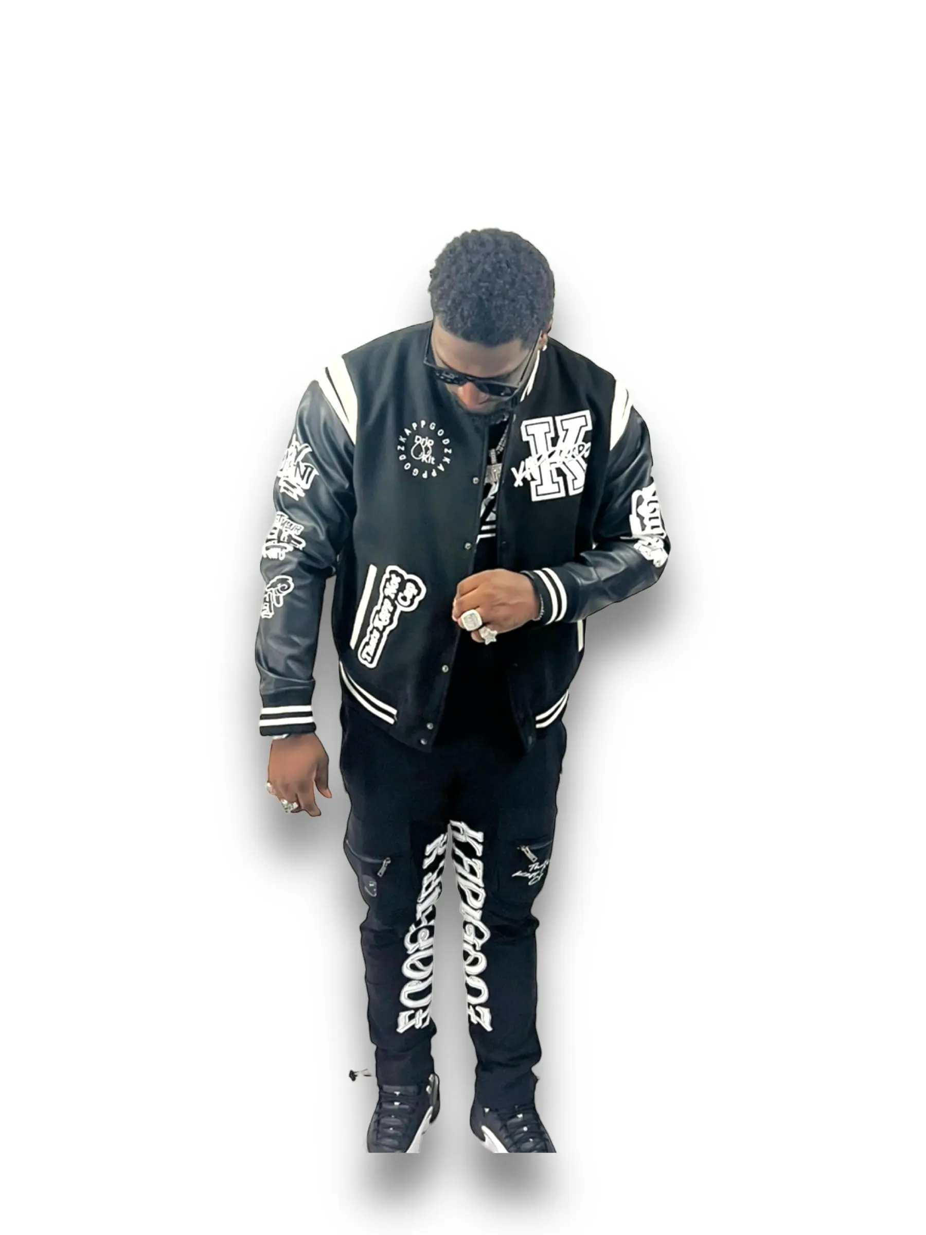 KappGodz Senior Kappz Varsity Jacket - Black/combo