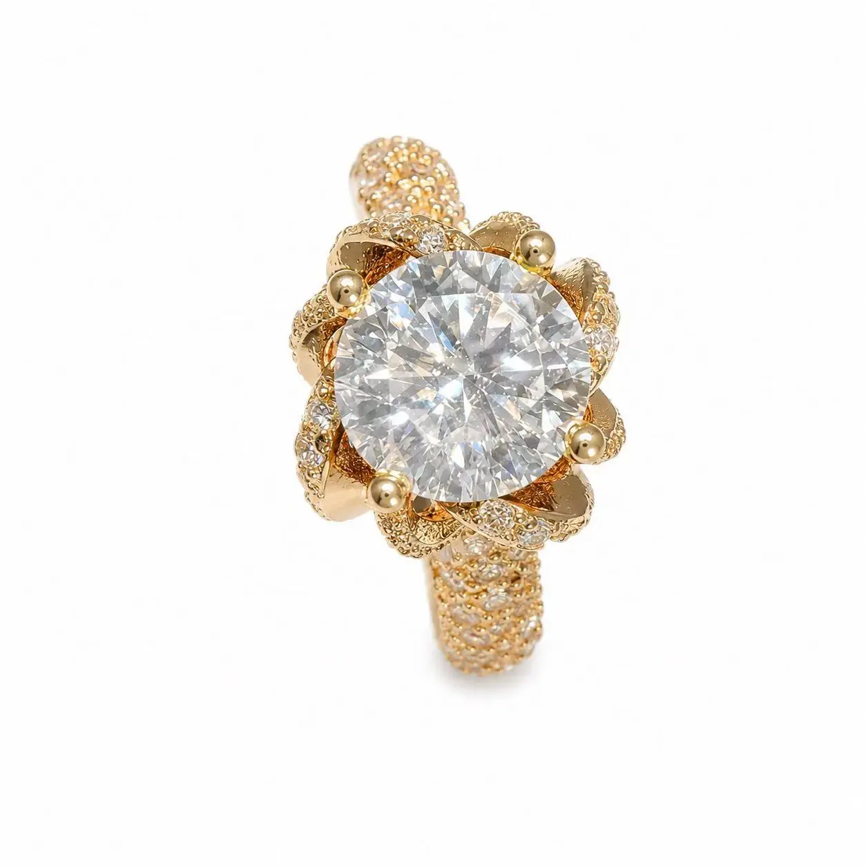Moissanite ring with GRA certificate included