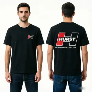 Hurst Shifters Red Black Classic Logo Tee| Vintage Muscle Car Racing Graphic T-Shirt for Gearheads| shop tiktok store tiktok shop deals graphic tee car meet gift