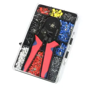 1200PCS Cold Compression Terminal Set, European Style Insulated Tube Connectors, Reliable Pin Terminals for Electrical Connections