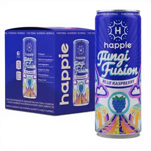 Blue Razzberry Fungi-Powered Seltzer