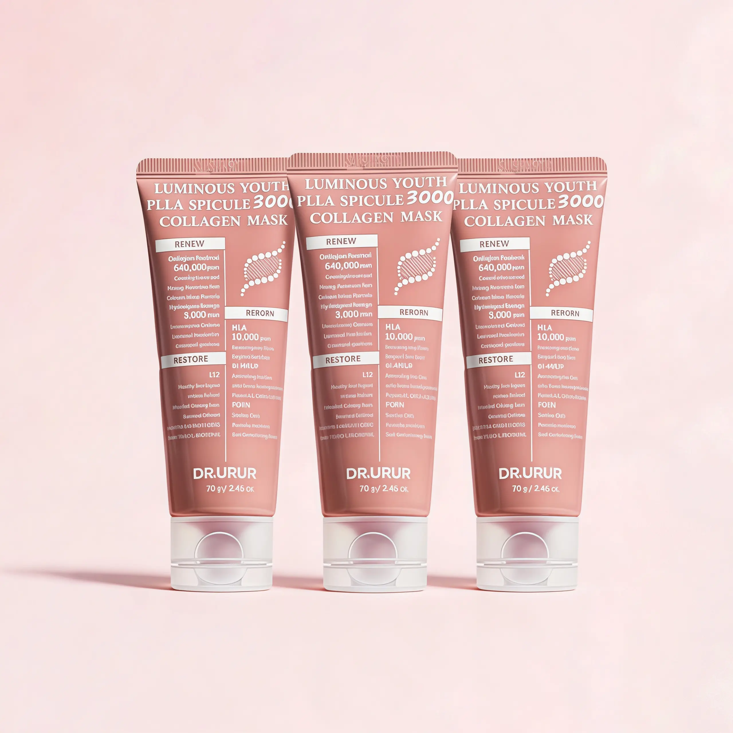 【Dr.URUR】LUMINOUS YOUTH PLLA SPICULE 3000 COLLAGEN MASK – Mothersday Gift Pack of 3