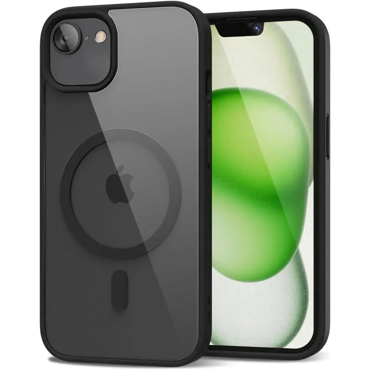 Entronix Case for iPhone 16E - [Magnetic-Compatible] Clear Back & Matte Colors Cover Protective Transparent Wireless