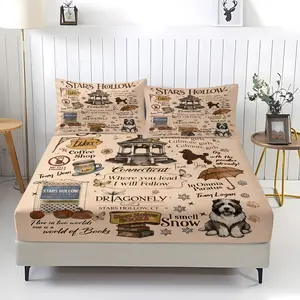 Gilmore Girls Theme Bed Sheet (Including 1 Bed Sheet And 2 Pillowcases), Decorative Bedsheet Sets, Perfect For Decorating Rooms And Bedrooms For Teenagers And Adults