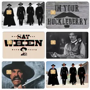 Tombstone Western Movie Card Skin, Classic Cowboy Film Credit Card Cover, Wyatt Earp Doc Holliday Vintage Western Decor, Gift for Cowboyfans, Man, Brother