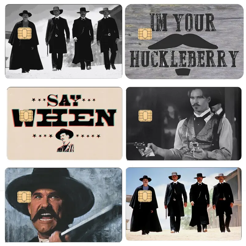 Tombstone Card Skin, I'm Your Huckleberry Say When Card Sticker, Doc Holliday Premium Matte Vinyl Stickers, Western Movie Gift for Him