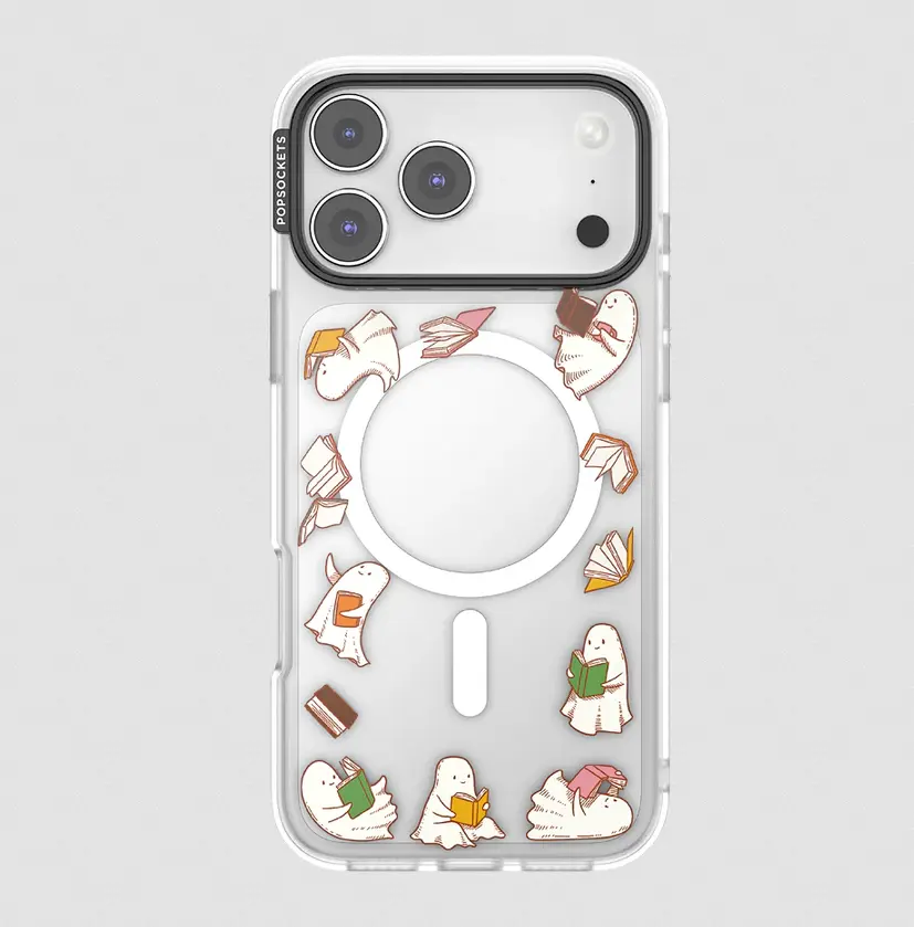 popsockets Spooky Book Club Clear - MagSafe Case