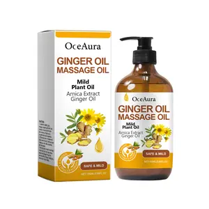 Ginger Massage Essential Oil, Ginger Care Essence Oil Body Massage Daily Care Firming Skin