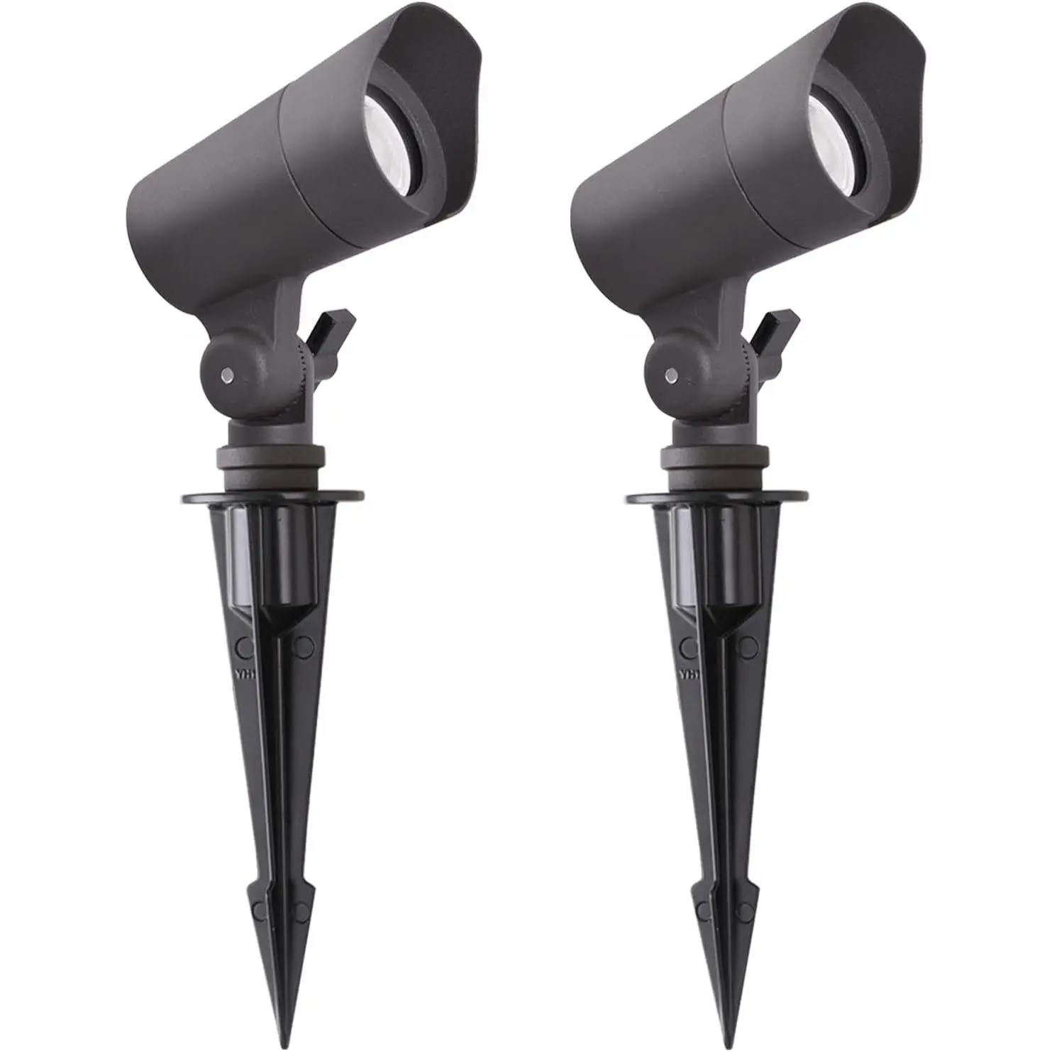 LD Landscap Lights with Connctors, 12V Low Voltag, Warm Whit 3000k, 4W, 175LM, Outdoor Watrproof Gardn Pathway Lights Wall Tr Flag Spotlights with Spik Stand, 2 Pack