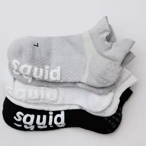 Stay-On Grip Socks - Non-Slip Athletic Ankle Socks with Silicone Lock-In Fit, Back to Basics