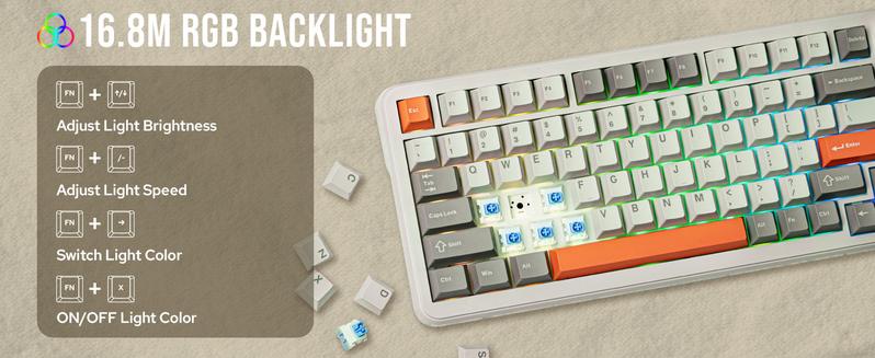 AJAZZ AK820 MAX Tri-Mode Mechanical Keyboard 2.4G Wireless Bluetooth USB-C 75% 82Key Compact Layout 8000mAh Battery Hot-Swappable Gasket Mount PBT Keycaps RGB Backlit Metal Knob Boyfriend Gift Fish Switch Grey Gaming Keyboard keyboard AJAZZ AK820 MAX Tri-Mode Mechanical Keyboard 2.4G Wireless Bluetooth USB-C 75% 82Key Compact Layout 8000mAh Battery Hot-Swappable Gasket Mount PBT Keycaps RGB Backlit Metal Knob Boyfriend Gift Fish Switch Grey Gaming Keyboard keyboard