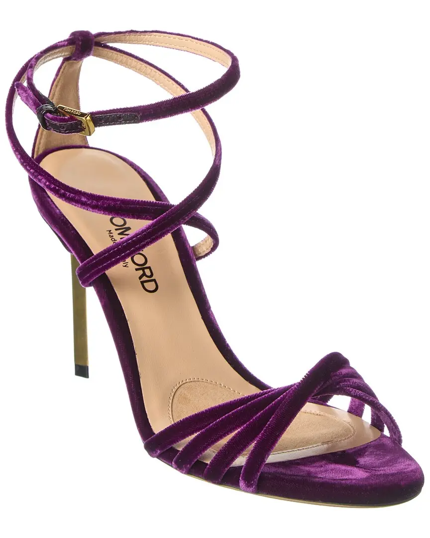 Tom Ford Ida Velvet Sandal