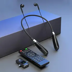 Intelligent Broadcast Half In-ear Design Headphones, Smart Noise-cancelling Microphone Live Headset, Outdoor Broadcast Earphone for Daily Use