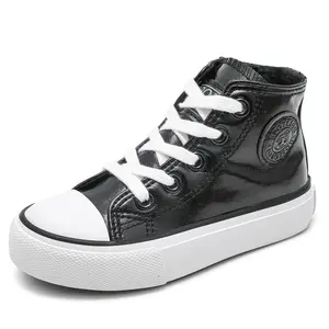 OPOEE Boys and Girls high top Canvas Shoes, Fashionable Street Dance Trend, Solid Color Board Shoes, Sports Shoes, Outdoor Casual Sports Shoes