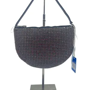 Pre-owned Alexander Wang hz9 Red All Crystal Top Handle Shoulder Bag 50161