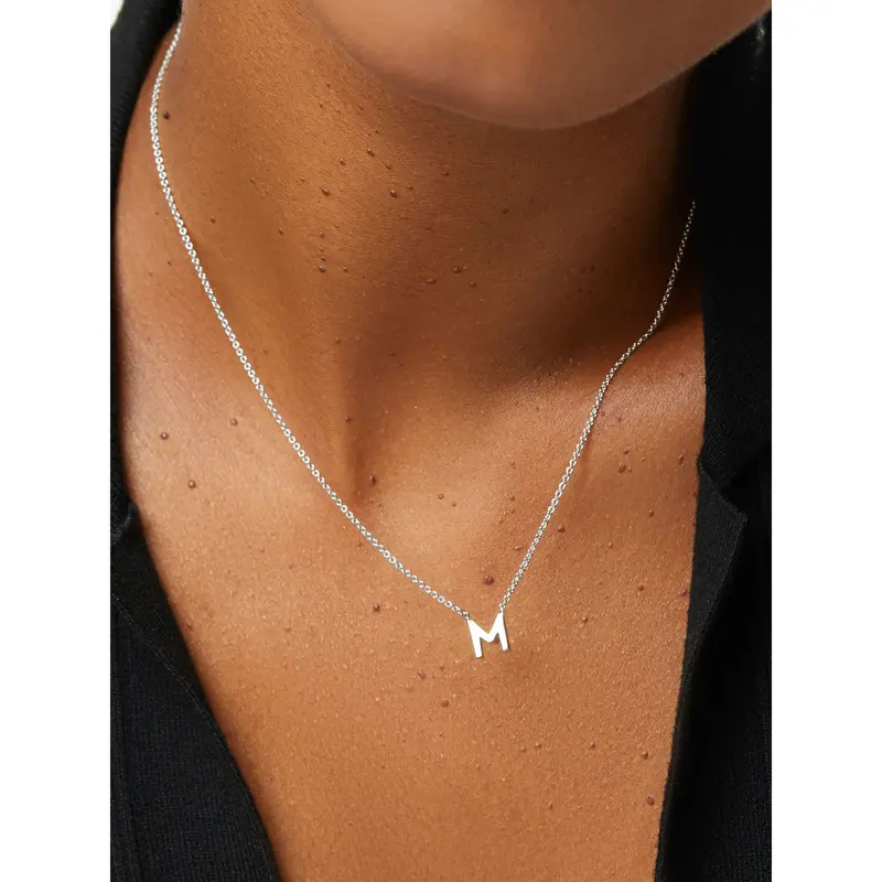Vintage Style Initial Letter Charm A-Z – Genuine 925 Sterling Silver With CZ, Fits Pandora Bracelets