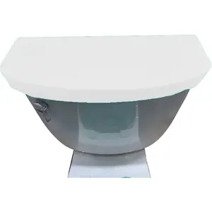 Velvet Toilet Tank Cover Soft and Absorbent, Comfortable Bathroom Toilet Tank Lid to Fit Different Sizes of Toilet Tank White