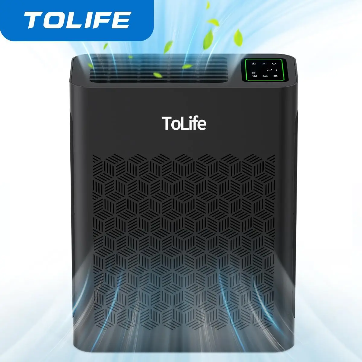 ToLife Air Purifiers for Home Large Room Up to 1095 Ft² with PM 2.5 Display Air Quality Sensor, Auto Mode, Timer,HEPA Air Purifier for Bedroom Filters