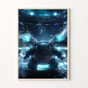 Blastoise Arena Domination - Intense Battle Poster Decor
