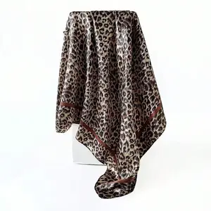 Casual Leopard Printed Vintage Scarf 90cm Headband, Stylish Accessory for Women, Perfect for Daily Wear & Special Occasions