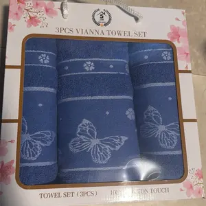 Vianna 3-PC Towel Set, Premium Absorbent Bath Towels for Daily Use