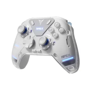 FLYDIGI APEX 4 Wireless PC Controller Forceflex Joysticks Forceadapt Triggers 1000Hz Report Rate Full-Color LCD Display 1500mAh Battery Stereo Vibration PC/Switch/Switch2/TV/Android/Laptop