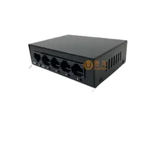 Switch, 100Mbps/1000Mbps Ethernet network splitter, mini plastic case, steel case