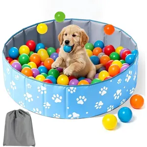 40 Inch Large Foldable Dog Ball Pit, Suitable for All Dogs and Cats, Indoor Outdoor Playpen, Fun Play Toy Party Gift (No Ball Included)