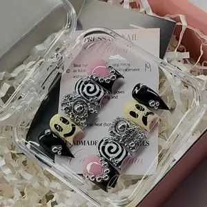 Mixed Emotions - PressedByTheDoll Acrylic Nails
