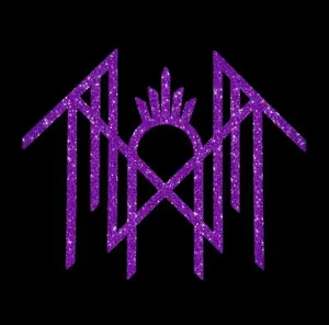 Sleep Token Purple Glitter Pattern Band Car Decal Vinyl Sticker