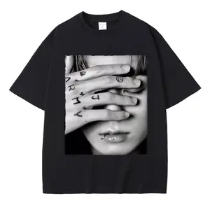 Jeon Jung Kook T-Shirts KPOP BTS Summer T-shirt Jung Kook Short Sleeves Pullover Top Womenswear