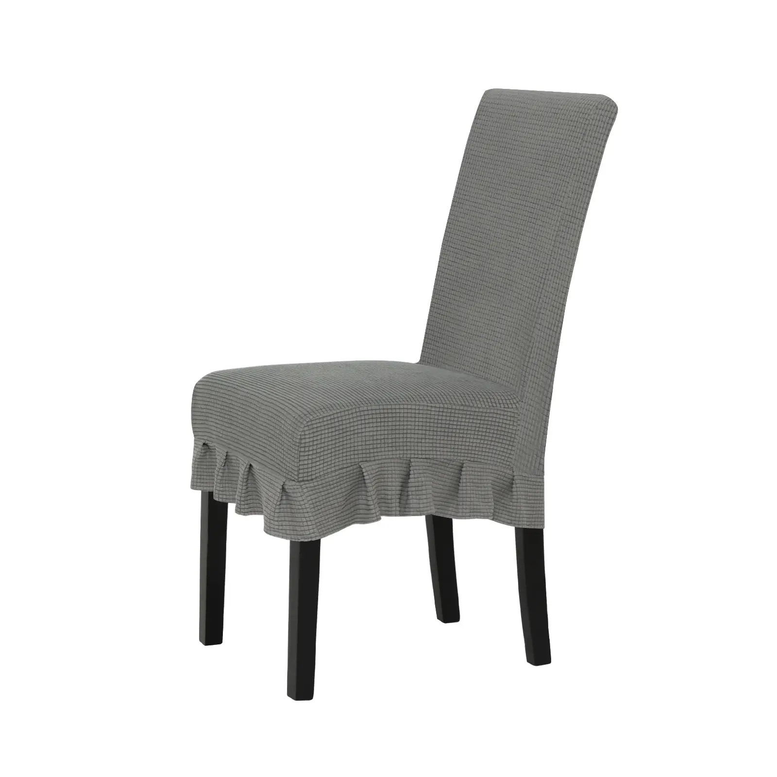 Easy-Going Dining Chair Covers Stretch Parsons Chair Slipcover with Skirt Chair Covers for Dining Room Restaurant Banquet