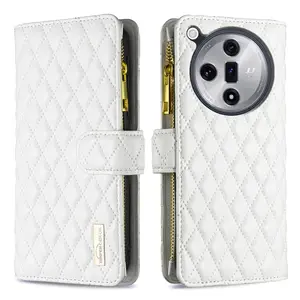 Wallet Style Phone Case for Oppo Find X7, Realme 9pro Plus, Reno7 5g, Flip Book Zip Design, Unisex, High-Quality, Bf15 Model