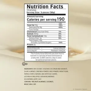 Raffaello Coconut Almond Pralines in Metal Tin Box 30 Individually Wrapped Treats, 10.6 oz