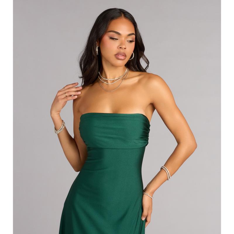 Ally Strapless A-Line Formal Dress
