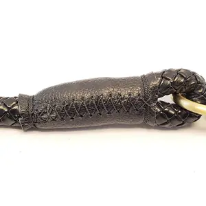 Braided Dog Leash Black - Large